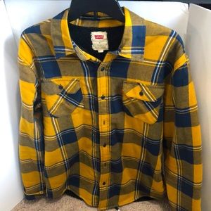 EUC Men’s Medium Levi’s Flannel Shirt Jacket